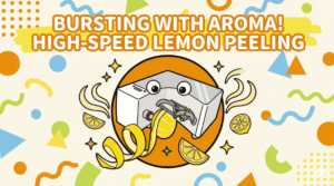 Shunsuke-kun peeling lemon, zesting the surface