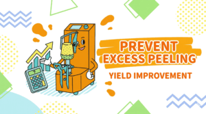 illustration of peeler to Stop Over-trimming in Food Processing